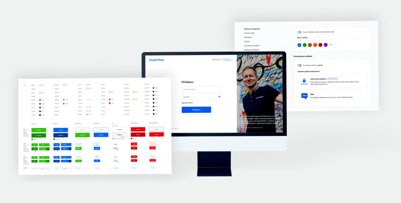 Ukázka opakovaně použitelných komponent design systému
