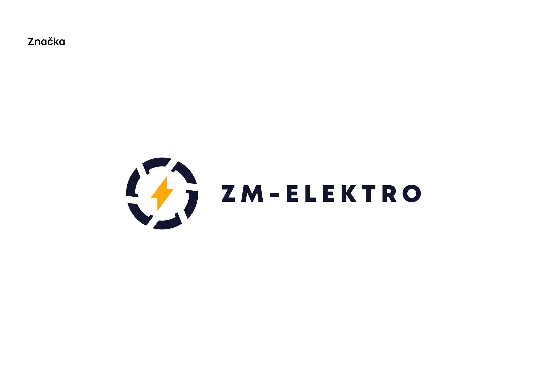 Základní podoba loga ZM-ELEKTRO