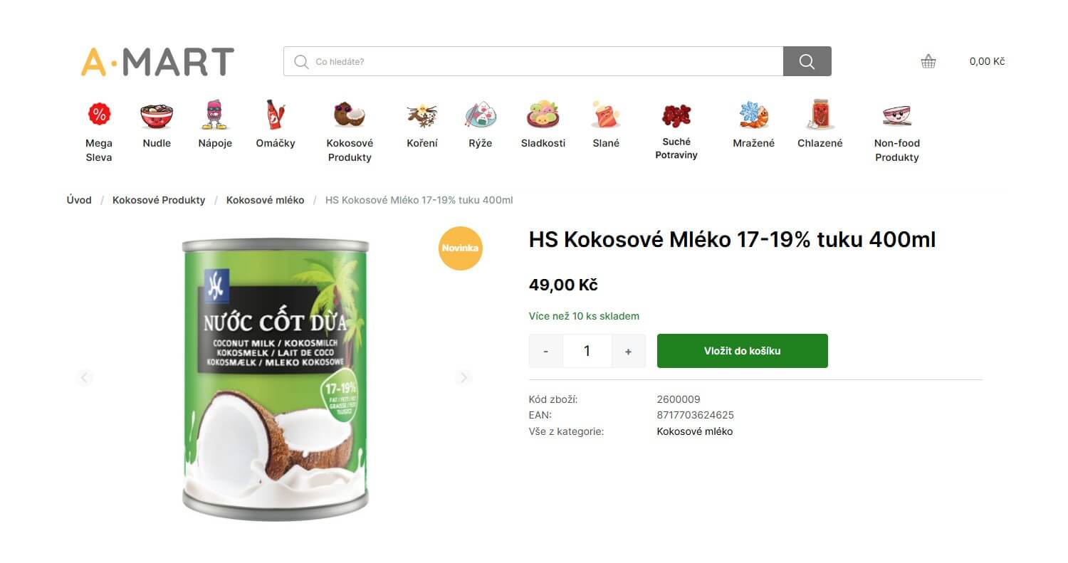 Původní detail produktu AmartAsia