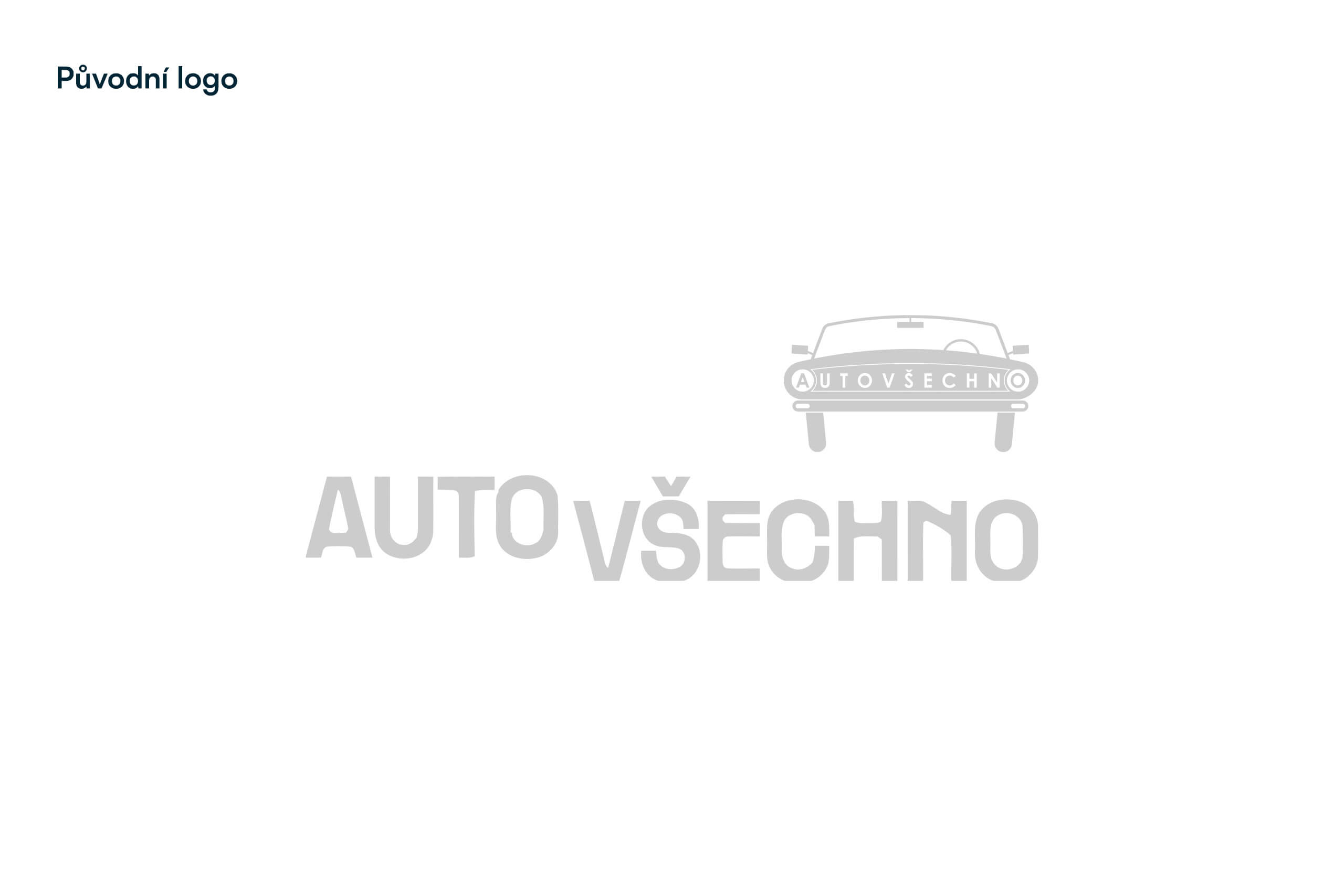 Původní logo a prezentace autoservisu AUTO VŠECHNO