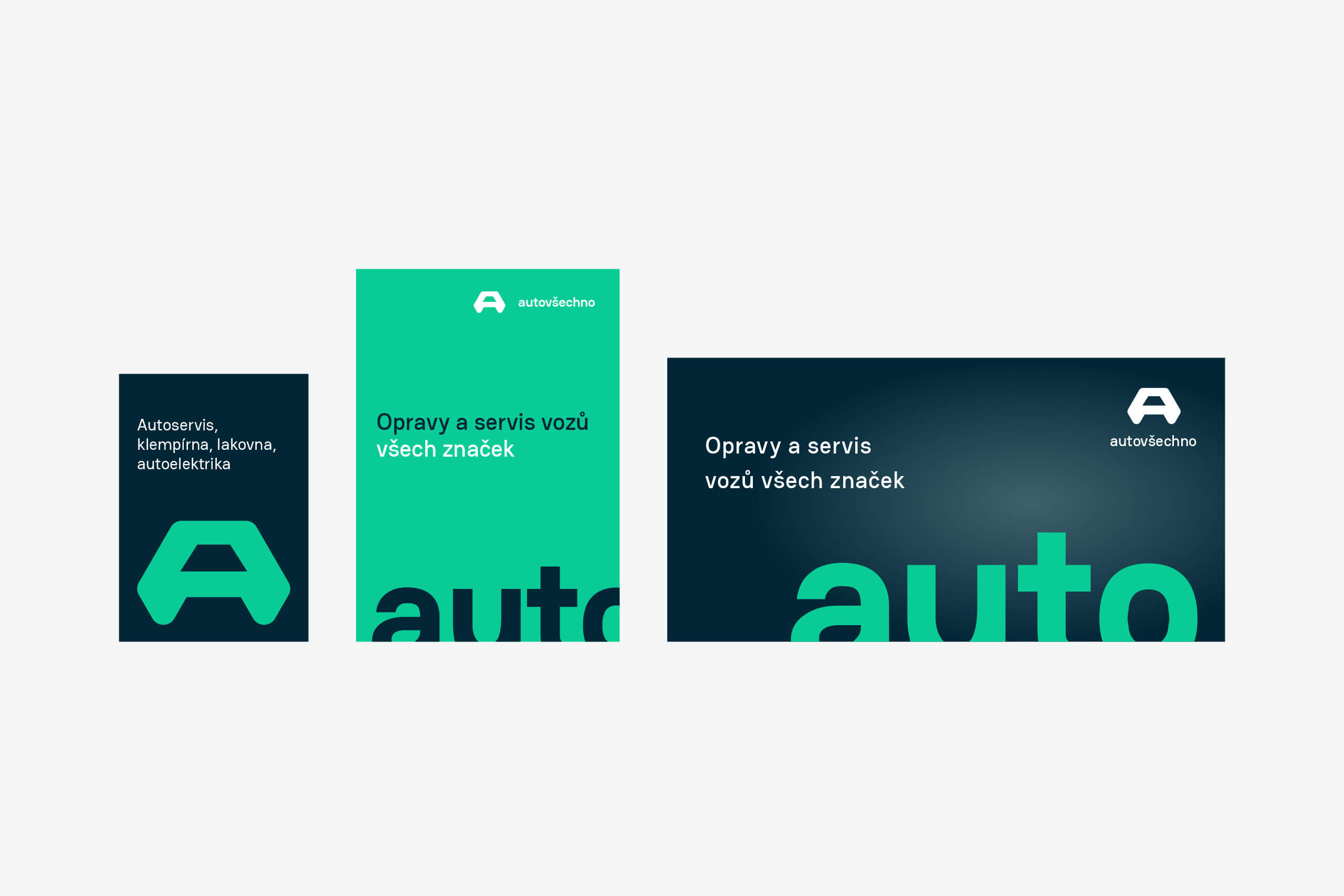 Typografie nové identity AUTO VŠECHNO