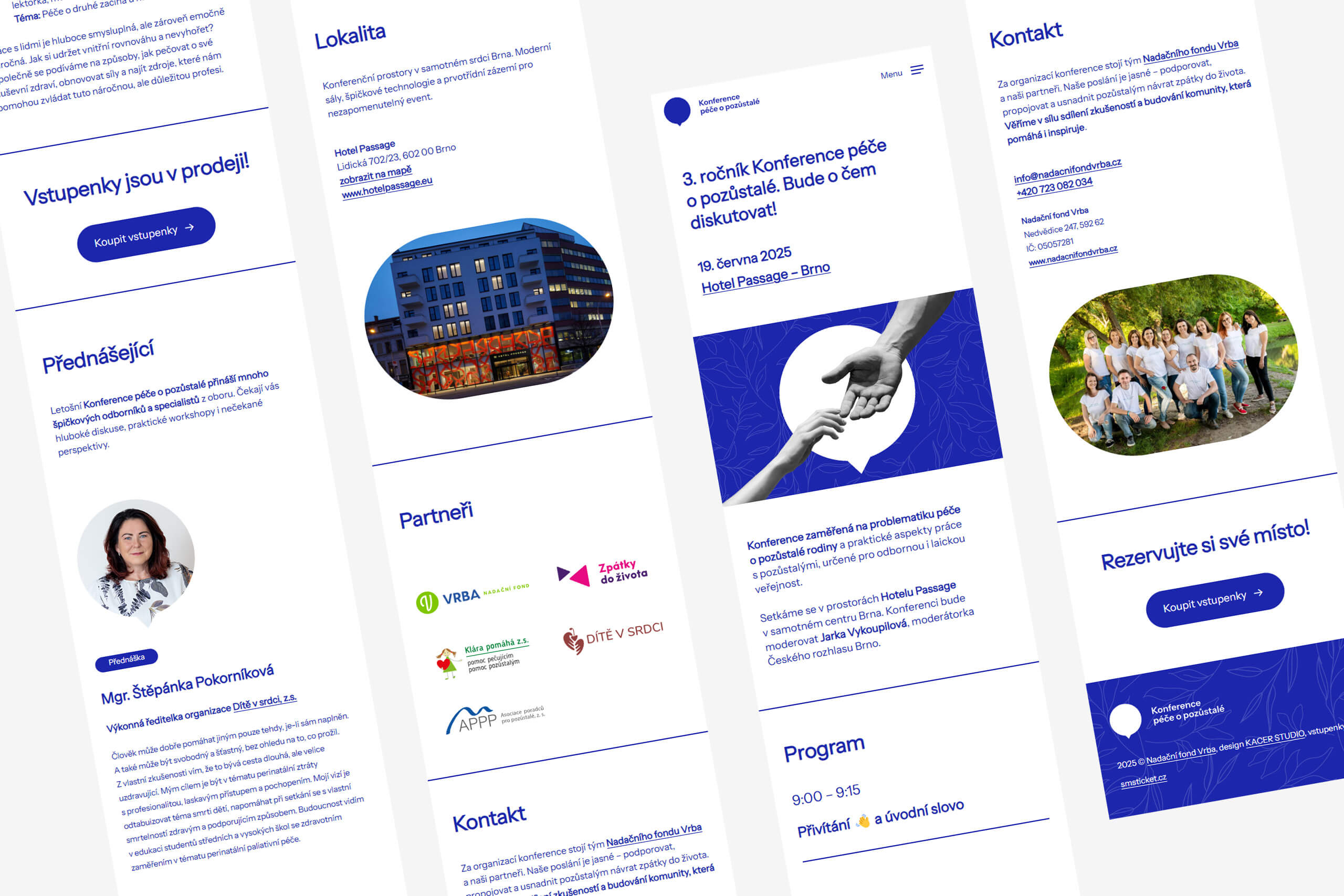 Program a řečníci na webu konference