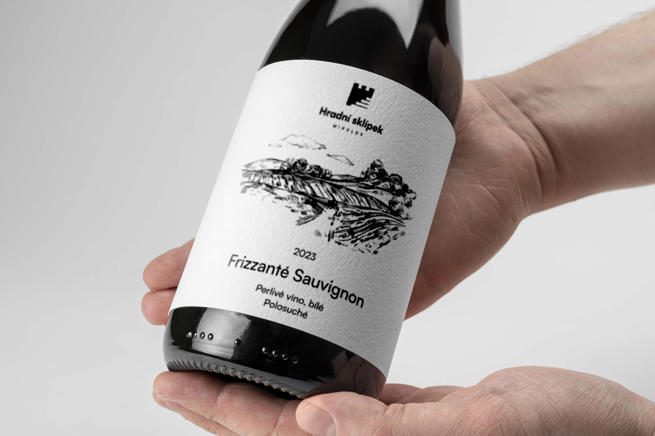 Finální etiketa a láhev vína VINOCO
