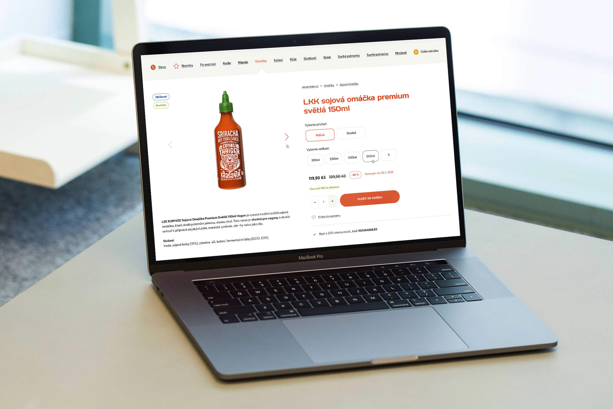 E-shop AmartAsia na různých zařízeních