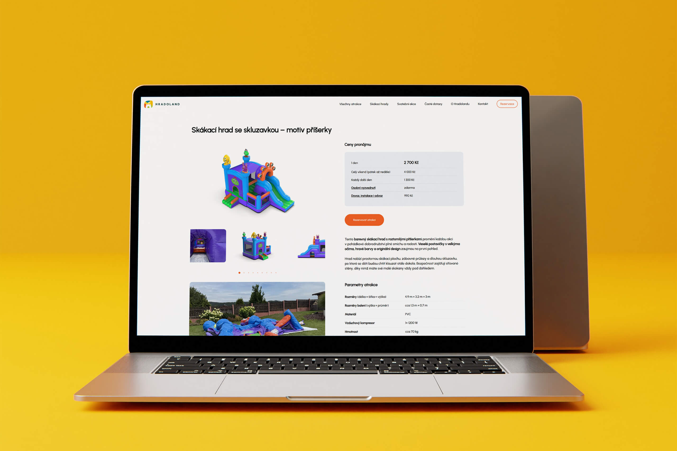 Responzivní web HRADOLAND