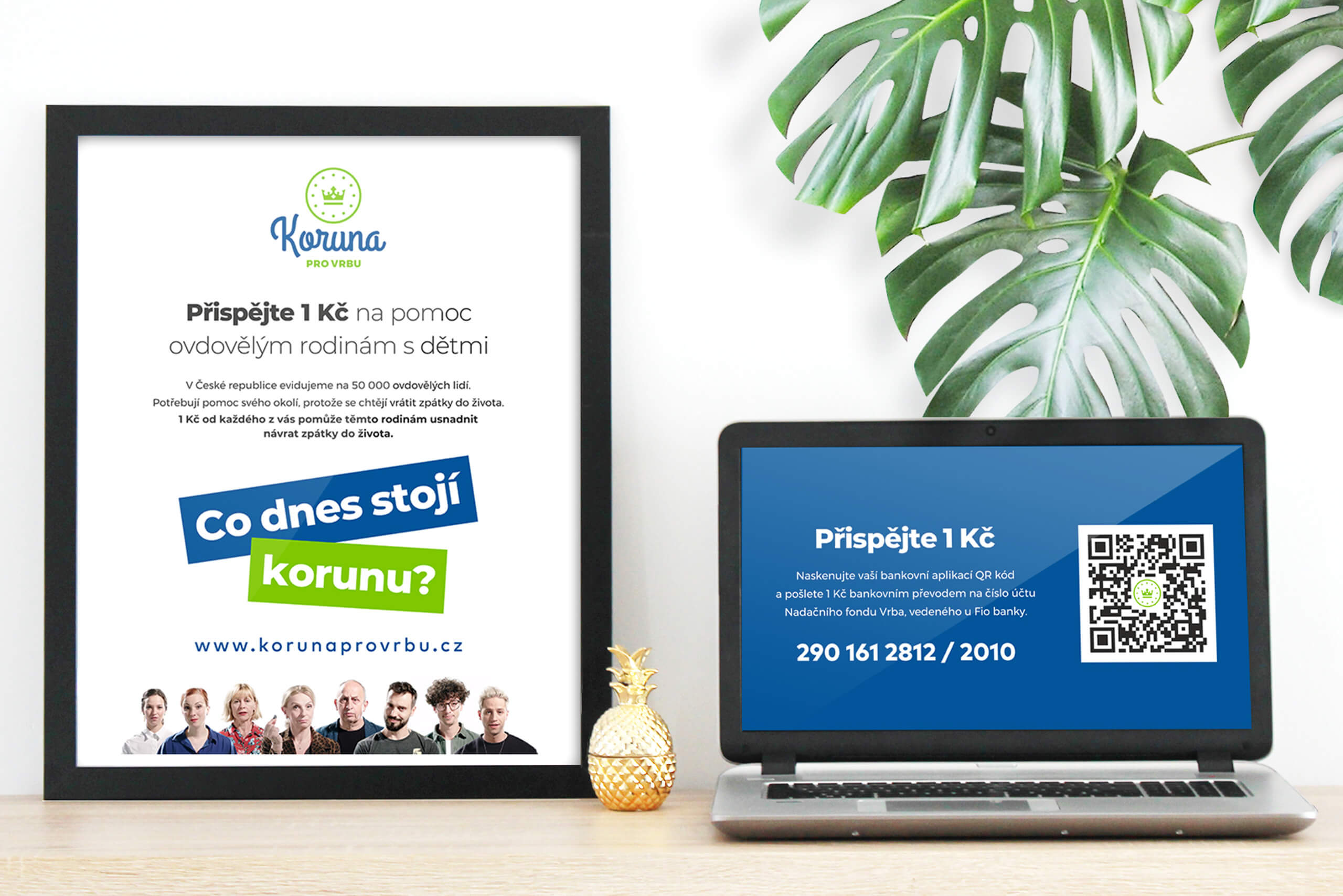 Propagační materiál Koruna pro Vrbu