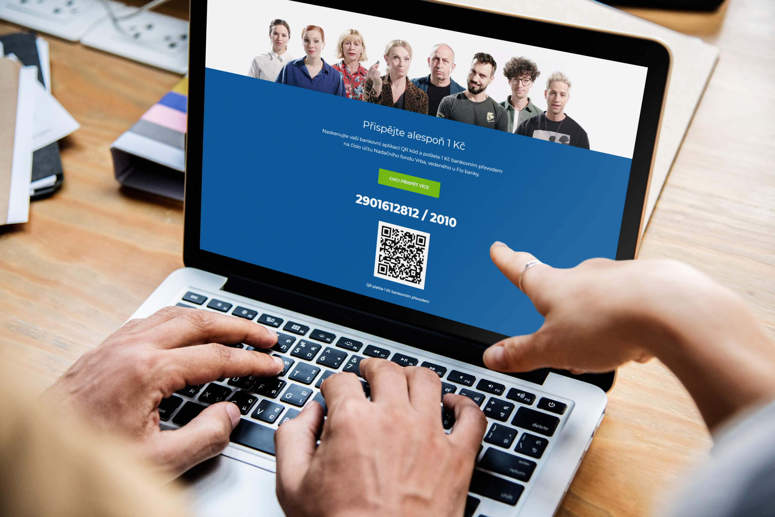 Aplikace identity Koruna pro Vrbu