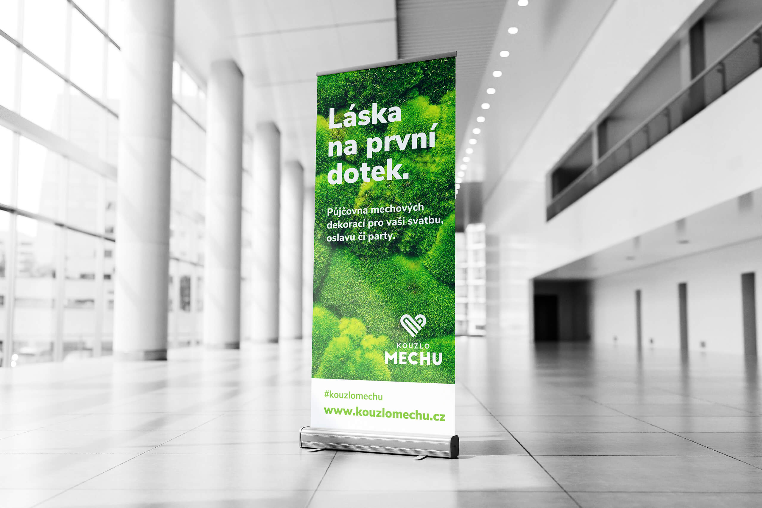 Detail dekorace na webu Kouzlo mechu