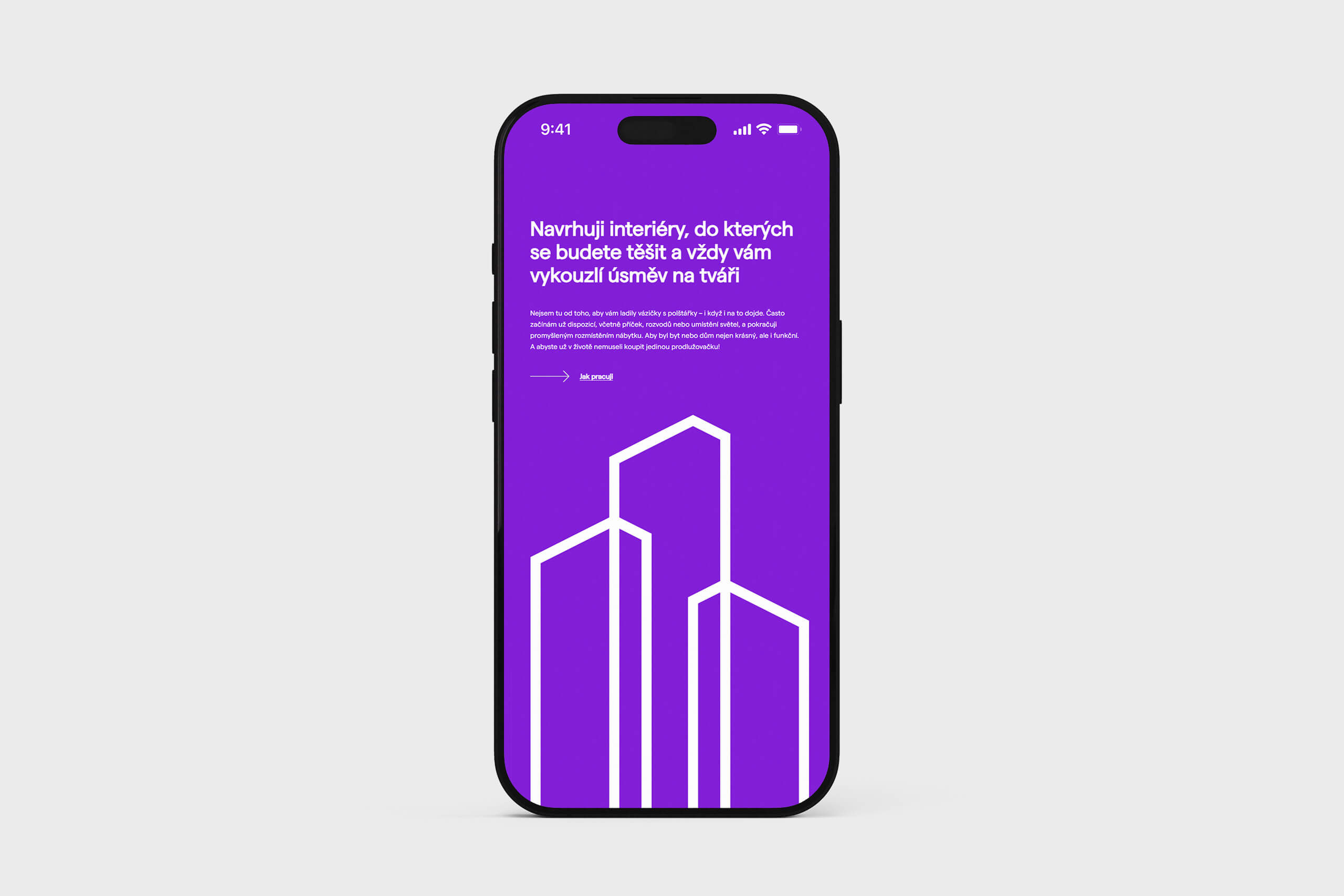 Detail projektu na webu Lenky Tomek