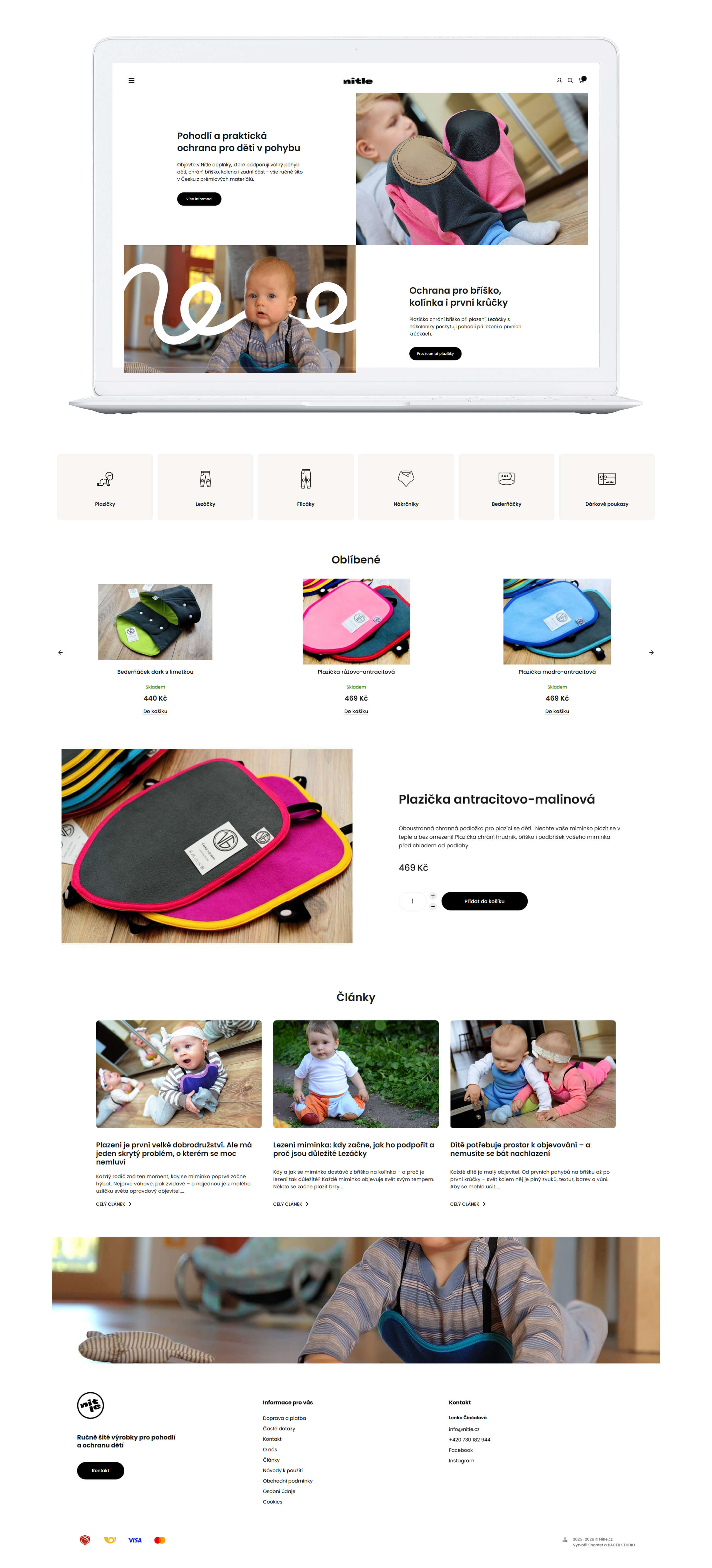 Dlouhá ukázka návrhu e-shopu Nitle