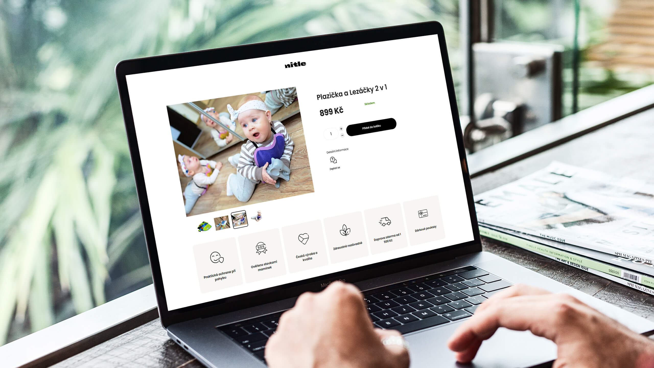 Responzivní návrh nového e-shopu Nitle