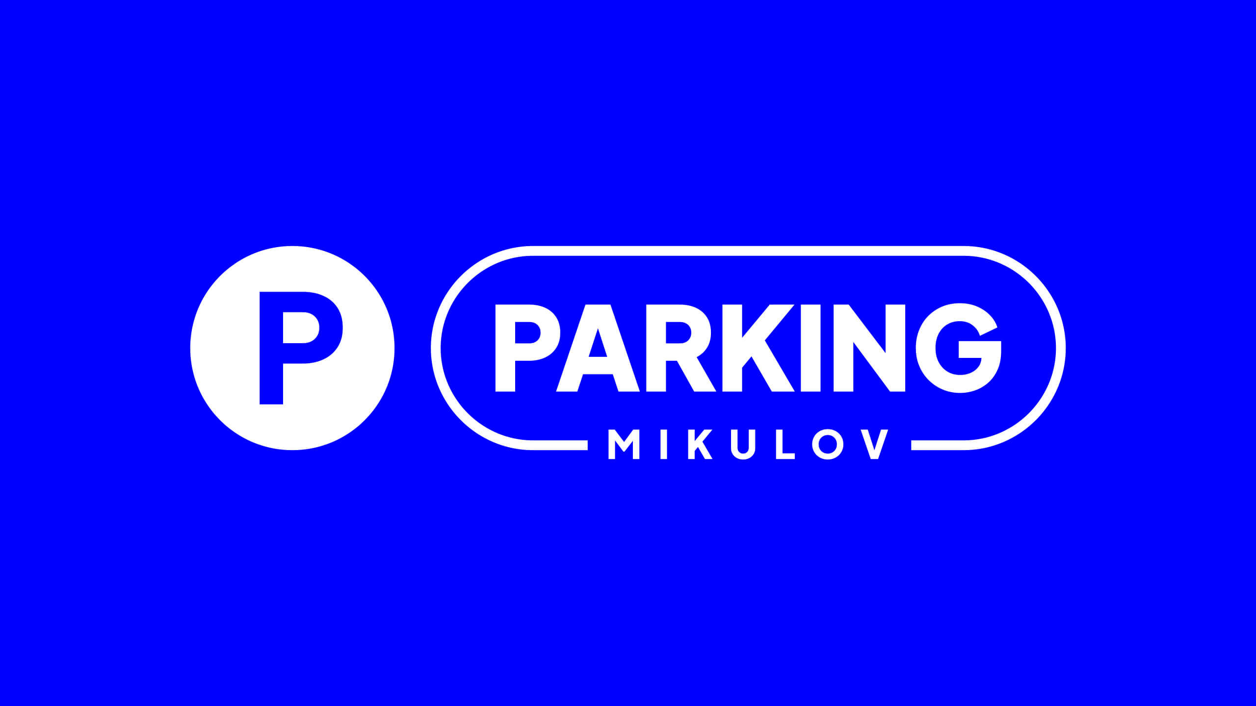 Logo a vizuální identita Parkoviště Mikulov