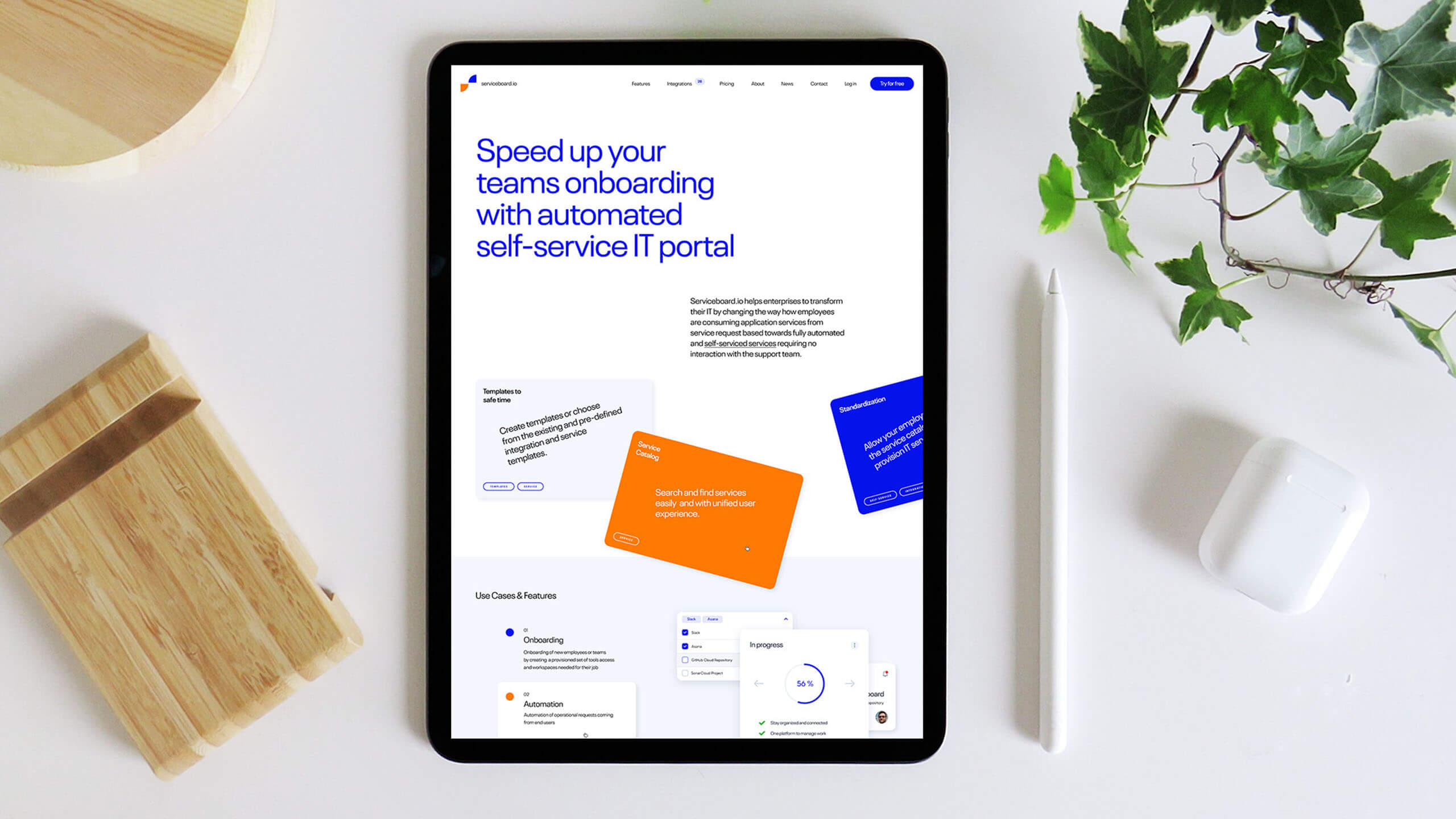 Ukázka projektu IT platforma ServiceBoard.io