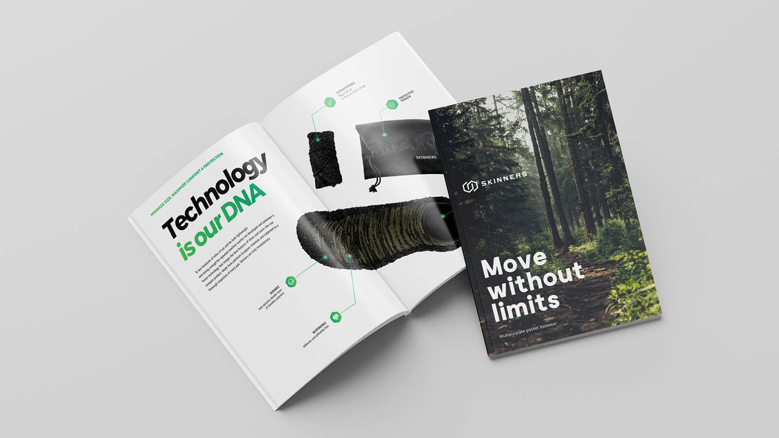 Katalog Skinners s ukázkami použití