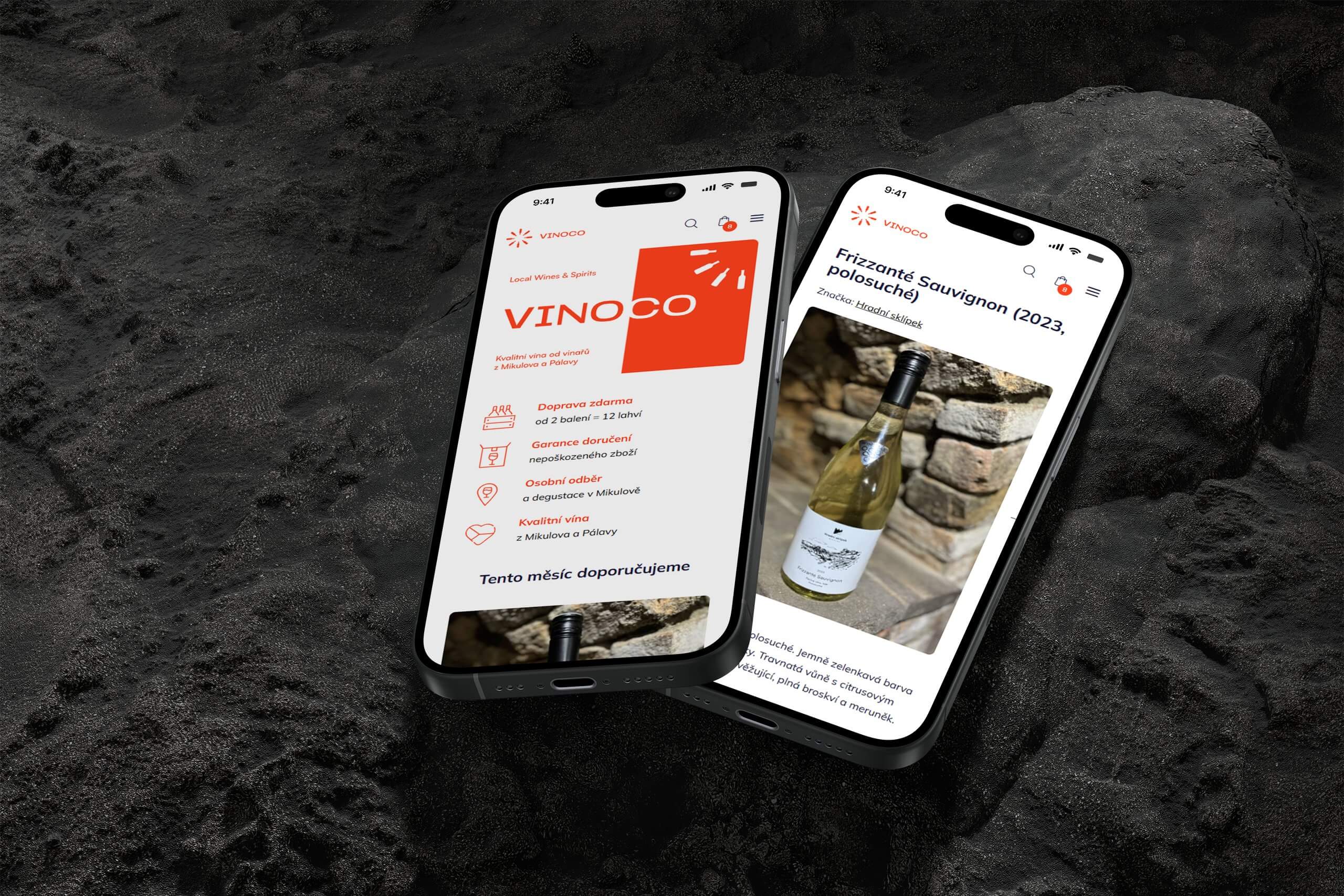 E-shop VINOCO na počítači